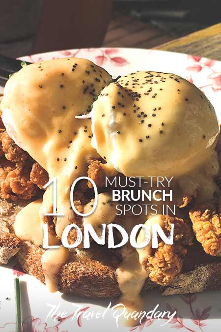 Fried chicken with eggs benedict on sourdough at Ben's Canteen, London, United Kingdom