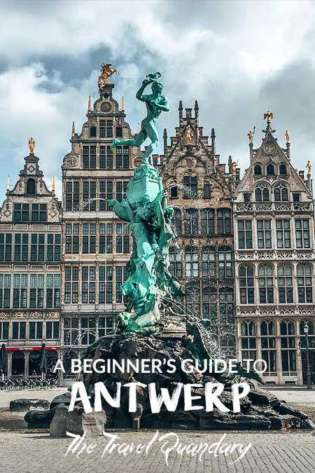 The Brabomonument in Grote Markt, Antwerp, Belgium