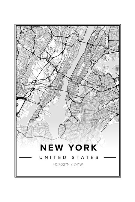Mapiful New York Map - Gift Guide Modern Traveller
