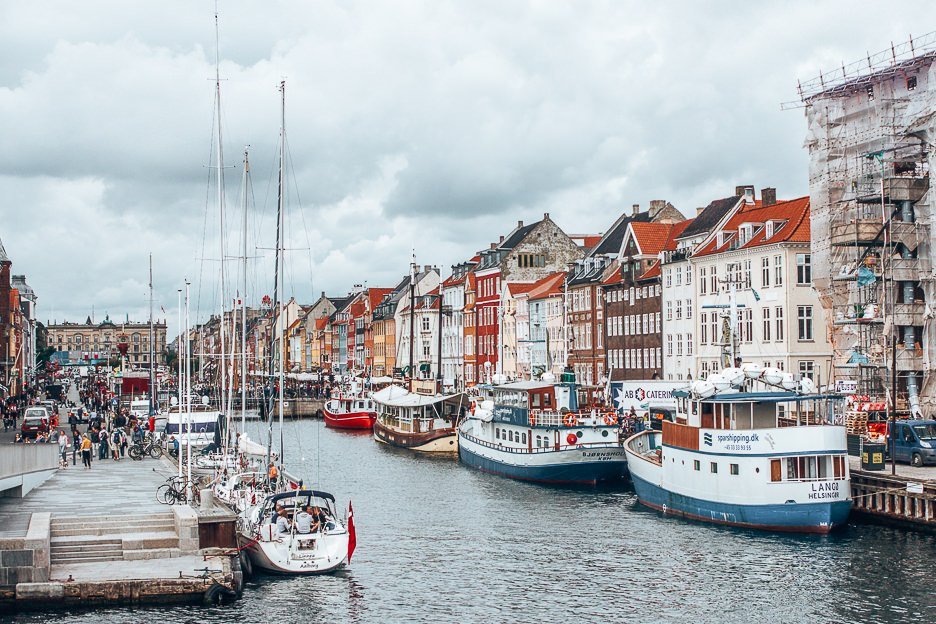 Colourful buildings lining Nyhavn in Copenhagen, Denmark - best hidden gems of Europe