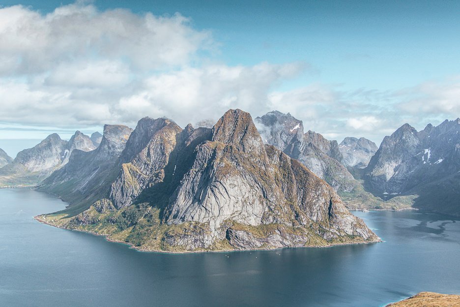 Mountain scapes of Lofoten Islands - Norway