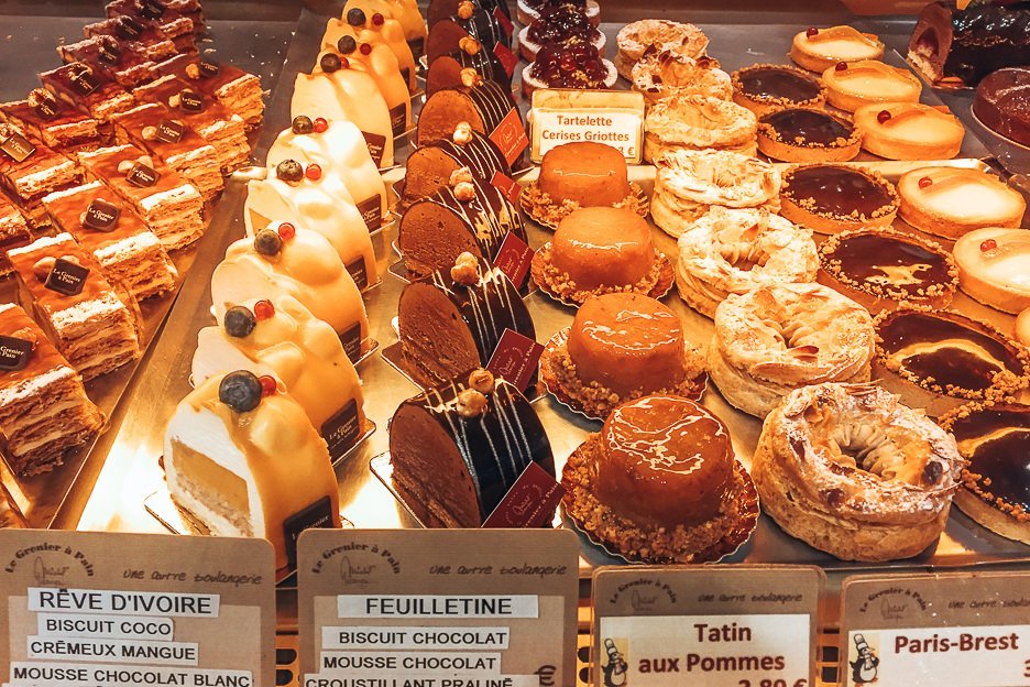 Delicious treats at Le Grenier A Pain, Patisseries in Paris