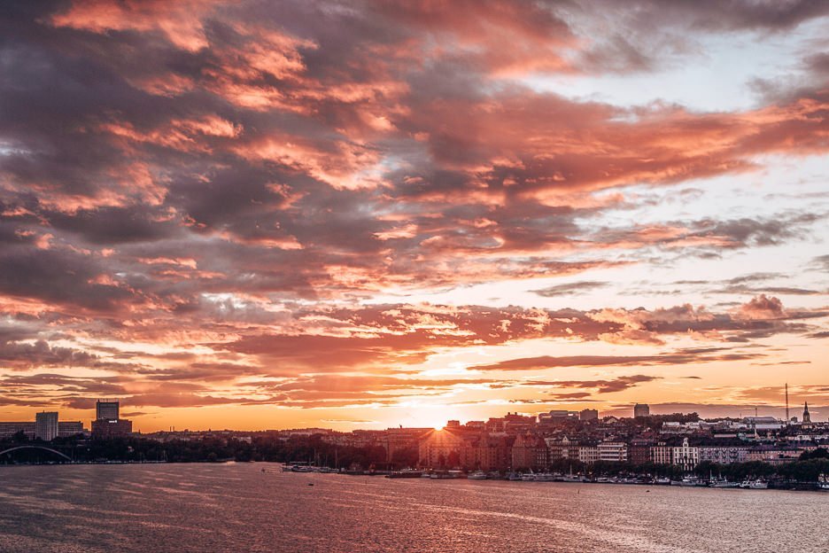 Sunset over the archipelago - Stockholm