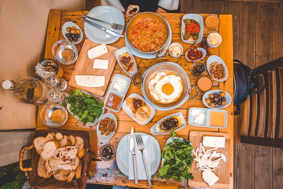 Breakfast spread at Naga Putrika - Istanbul City Guide, Turkey