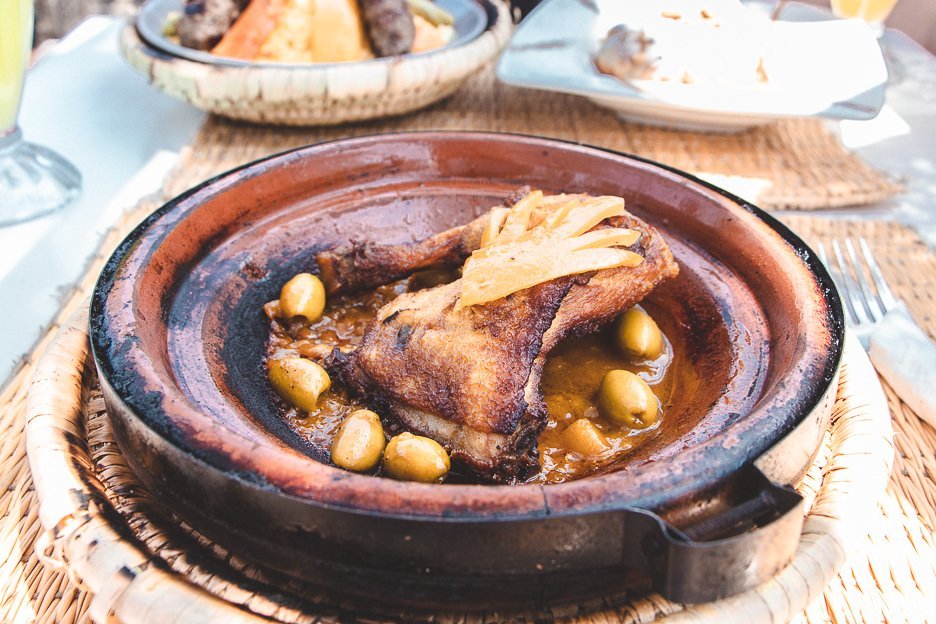 Chicken Tagine with preserved lemon and green olives Morocco