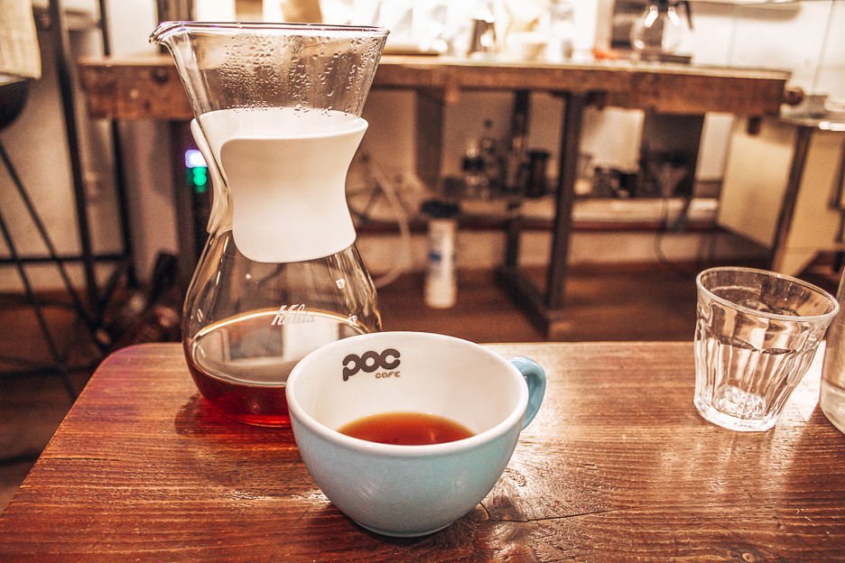 Filter coffee at POC Cafe, Coffee in Vienna