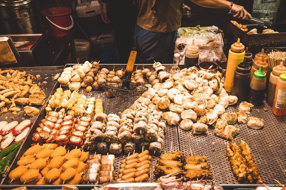 Street food ready to be deep fried - Mong Kok, Hong Kong