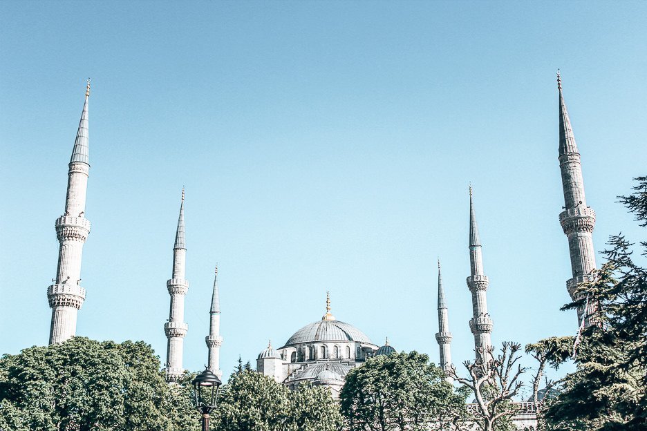 Minarets of The Blue Mosque - Istanbul