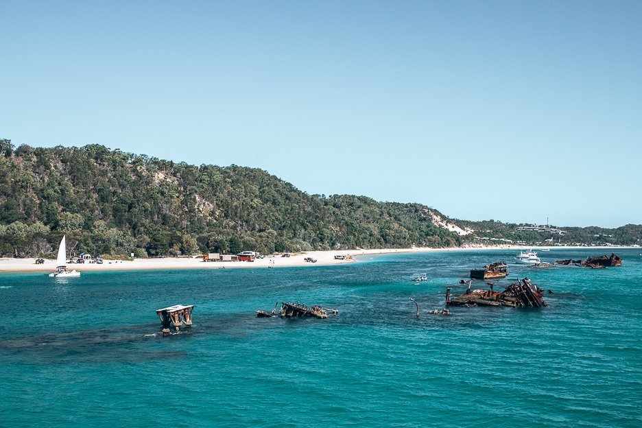 Tangalooma shipwrecks at Moreton Island