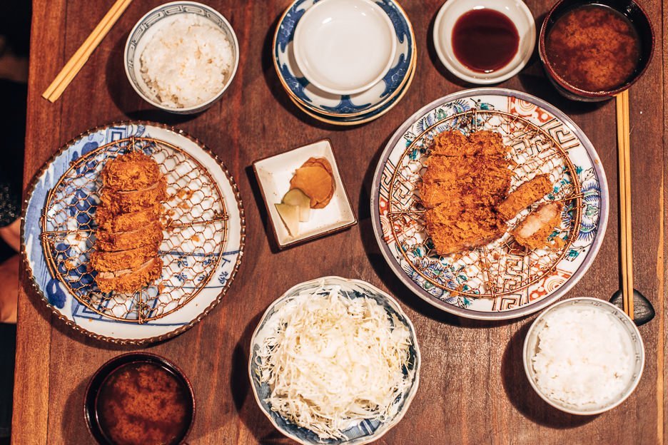 Tonkatsu dinner for two at Butagami | Must Eat restaurants in Japan
