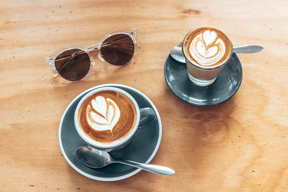 Flat white and piccolo at Good Day Coffee | Tugan, Gold Coast Australia