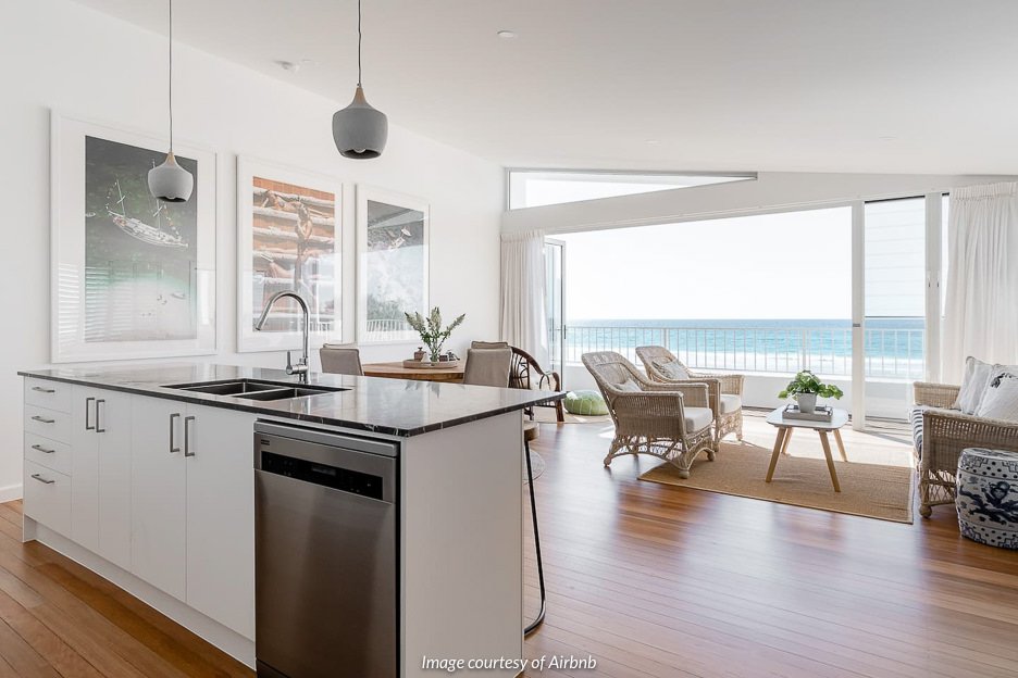 Beachfront Duplex, Bilinga | Airbnb Gold Coast Australia
