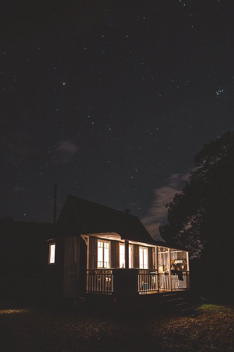 Stars at night overhead Palmer & Gunn