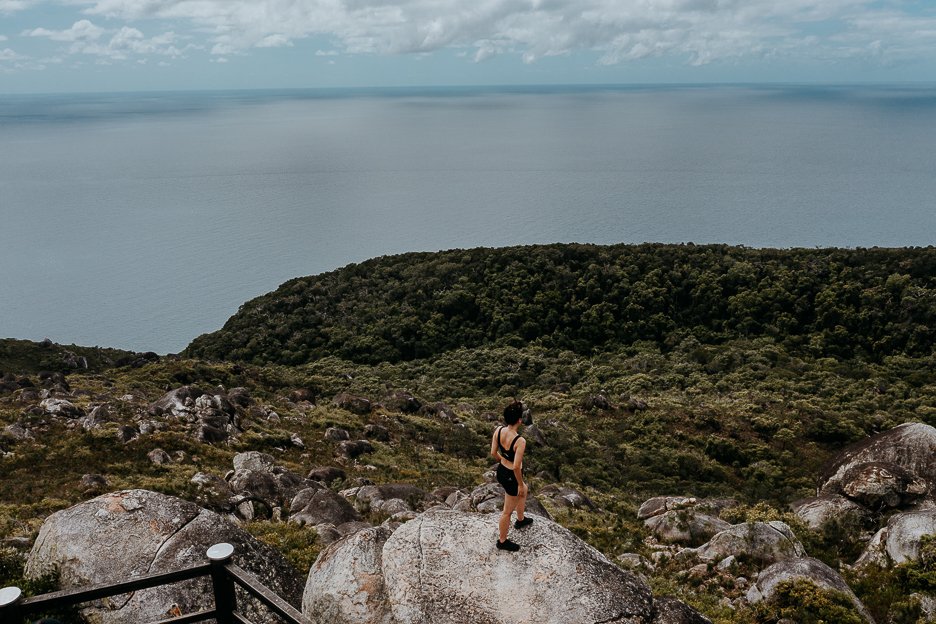 The lookout from the Summit Hike path on Fitzroy Island