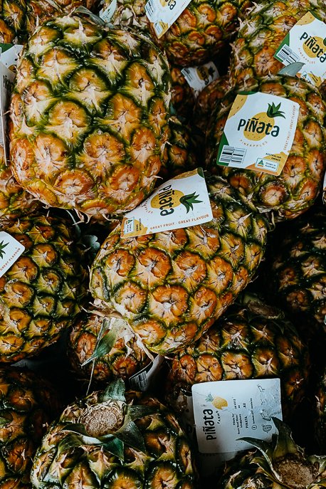 Pineapples at Rustys Market, Cairns